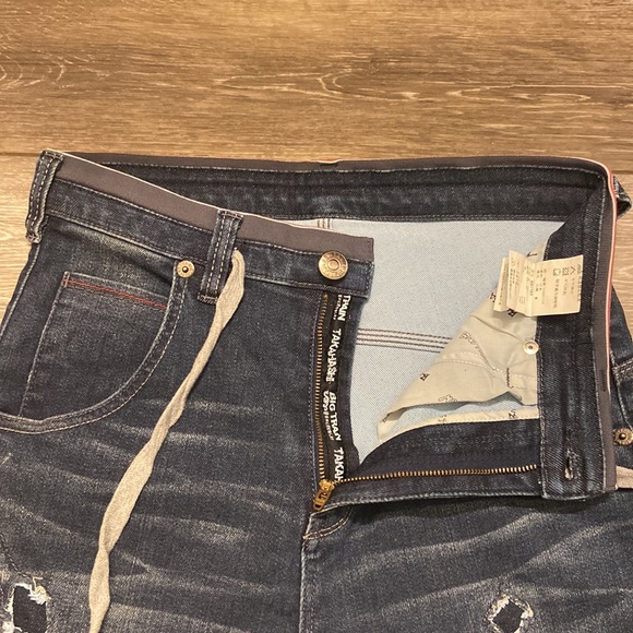 BIG TRAIN OSAKA JEANS JAPANESE STRETCH DENIM DRAWSTRING WAIST BLUE WAIST 29” - Picture 11 of 13